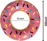 4E's Novelty 4 Pack 30" Donut Pool Floats – Kids & Adults Summer Fun