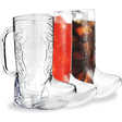 4E's Novelty 10Pcs Cowboy Boot Mug Cups (10 Pack) 17 oz Reusable Hard Plastic, BPA Free - for Cowboy Themed Party Supplies, Western Accessories