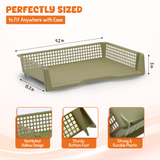 4E's Novelty 6 Pack Stackable Trays for Classroom With Classy Colours