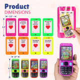 4E's Novelty 28 Pack Valentines Water Ring Games with Cards