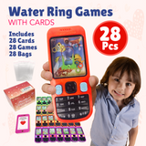 4E's Novelty 28 Pack Valentines Water Ring Games with Cards