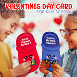 4E's Novelty 48 Pcs Classroom Valentines Cards with 96 Shoe Charms