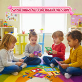4E's Novelty Valentines Day Gamer Keychain with Cards-30 Pack