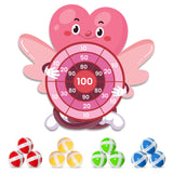 4E's Novelty Valentine Dart Board with 12 Sticky Balls