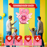 4E's Novelty Valentine Dart Board with 12 Sticky Balls