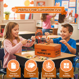 4E's Novelty  Basketball Valentine Box with 32 Cards for Boys