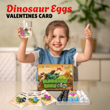 4E's Novelty 30 Pack Dinosaur Egg with Valentines Cards