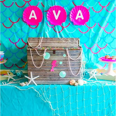 14x4 ft Fish Net Decor - Nautical Mermaid Pirate Party Decoration