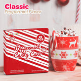 4E's Novelty 25 Pack Christmas Mini Individually Wrapped Candy Canes, Red and White Peppermint Candy Canes, Treats for Holiday Stockings