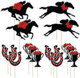 4E's Novelty Horse Racing Derby Toppers Picks 60 Pack – Kentucky Derby Party Toothpicks for Cupcakes, Appetizers & Western Decorations