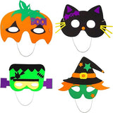 4E's Novelty Halloween DIY Masks for Kids – 4 Pack Foam Craft Kit