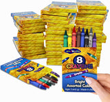 4E's Novelty 48 Boxes of 8-Pack Crayons - Bulk, Non-Toxic