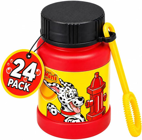 4E’s Novelty 24 Mini Bubbles Bulk – Dog Themed Party Favors for Kids Goodie Bags
