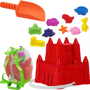 4E's Novelty 17-Piece Beach Toy Set with Bag for Toddlers...