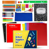 4E's Novelty 44 Piece Schools Supplies Kit, Back to School Supply Box