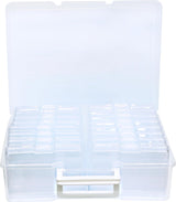 4E's Novelty 16 Pack Clear Photo Storage Box with 4x6 Photo Cases