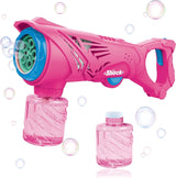 4E's Novelty Automatic Bubbles Gun With Bottle Bubble Solution Refill