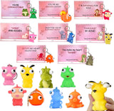4E's Novelty 24 Pack Valentines Cards with Popping Eye Animals