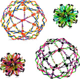 4E's Novelty 4 Pack Expandable Ball – The Ultimate Stress & Mindfulness Toy for Kids & Adults