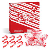 4E's Novelty 25 Pack Christmas Mini Individually Wrapped Candy Canes, Red and White Peppermint Candy Canes, Treats for Holiday Stockings