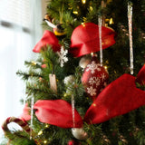 26 Pack Teardrop Acrylic Crystal Beads for Christmas Ornaments and Wedding Decor by 4E’s Novelty’