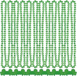 4E's Novelty 12 Pack St Patricks Day Shamrock Beads Necklace Green