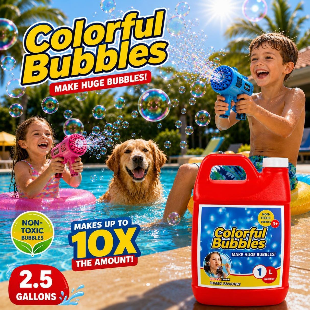 4E's Novelty 32 OZ/1 L Concentrated Bubble Solution Refill