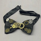 4E's Novelty Steampunk Bowtie for Men & Women - Adjustable Steampunk Prop, Steampunk Accessories & Ideal Steampunk Bowtie & Steampunk Couples Costumes