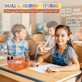 4E's Novelty 12 Pack Vibrant Boho Small Baskets for Classroom