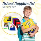 4E's Novelty 44 Piece Schools Supplies Kit, Back to School Supply Box