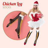 4E's Novelty Funny Chicken Feet Socks for Women & Men
