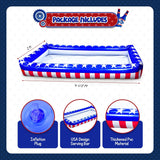 4E's Novelty Patriotic Inflatable Serving Bar – 4th of July Ice Tray for Food Buffet Table Cooler