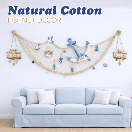 14x4 ft Fish Net Decor - Nautical, Mermaid, Pirate Party Decoration