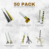 4E's Novelty 50 Pack NYE Noisemakers – New Years Eve Party Supplies