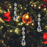 4E's Novelty 26 Pack Teardrop Acrylic Crystal Beads for Christmas Ornaments and Wedding Decor by 4E's Novelty"