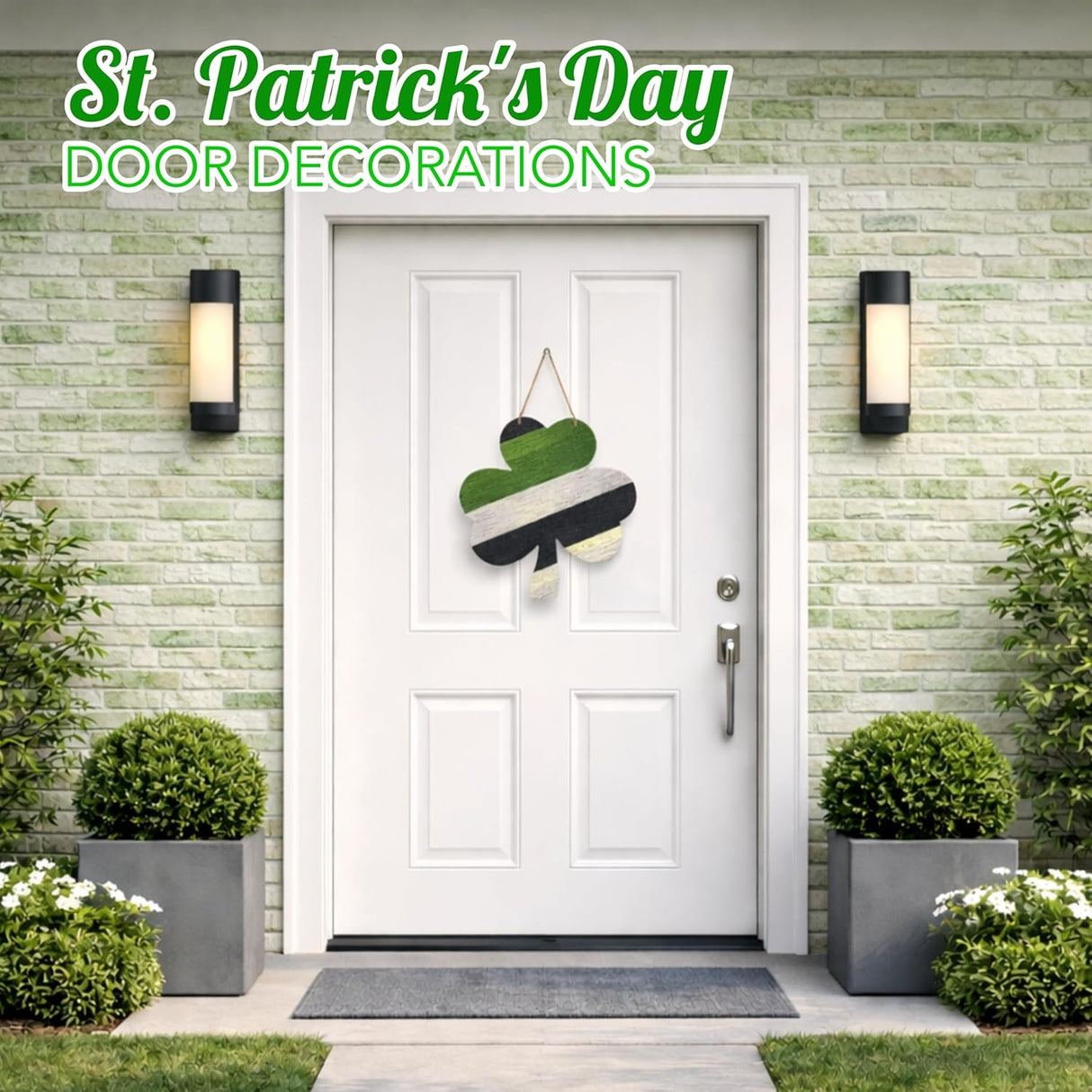 4E's Novelty St. Patrick's Day Door Decorations Wooden Hanger