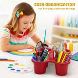 4E's Novelty 4 Pack Pencil Caddy for Classroom, Vibrant Classroom Caddy