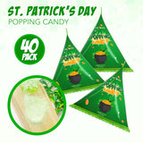 4E's Novelty 40 Pack St. Patrick's Day Popping Candy - Green Apple Flavor