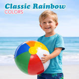 4E's Novelty 16 Inch Inflatable Beach Balls Bulk 24 Pack Beach Ball