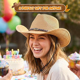 4E's Novelty Camel Straw Womens Summer Cowgirl Hat