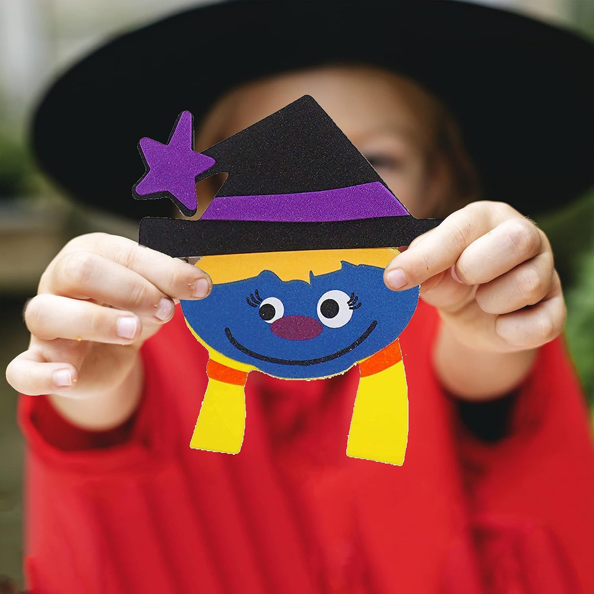 4E's Novelty 12 Pack Halloween Magnetic Monster Craft Kit – Foam Crafts for Kids Ages 3-12, Party Fun