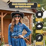 4E's Novelty Pink Cowgirl Hat – Felt Cowboy Hat with Chinstrap for Parties & Festivals
