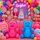 2 Inflatable 24" Gummy Bears - Candyland Party Decorations, Birthday Pool Floaties