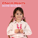 4E's Novelty 30 Packs Heart Candy Bracelet, Valentine Candies Bracelets Individually Wrapped
