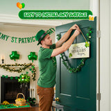 4E's Novelty Hanging St. Patricks Day Shamrock Wood Decor Sign