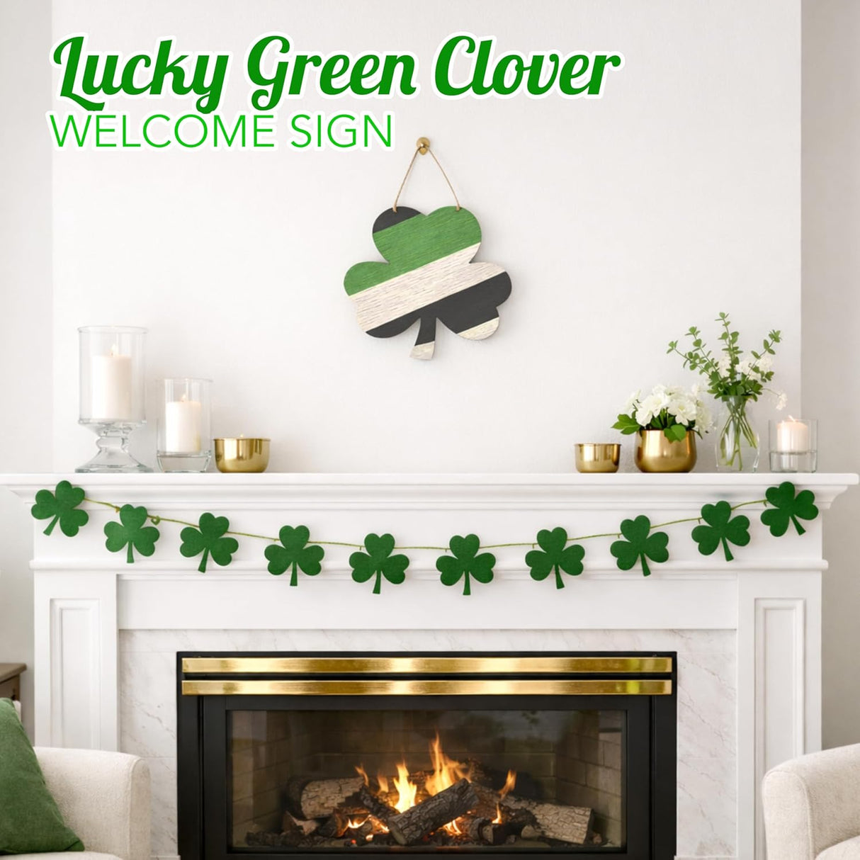 4E's Novelty St. Patrick's Day Door Decorations Wooden Hanger