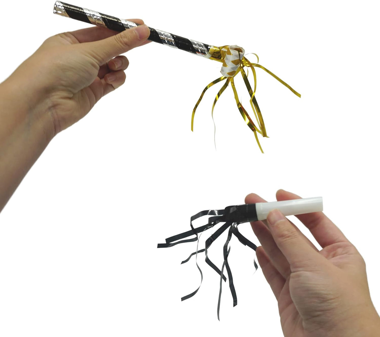 4E's Novelty 50 Pack NYE Noisemakers – New Years Eve Party Supplies