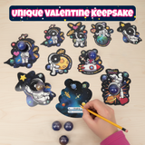 4E's Novelty Valentines Cards with Slimes for Kids (28 Pack)
