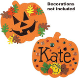 4E's Novelty 24 Pack Large Foam Pumpkins Craft Kit – 8" Halloween Crafts for Kids, Classroom Activities
