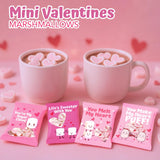 4E's Novelty Heart Marshmallows (24 Packets), Heart Shaped Marshmallows Mini